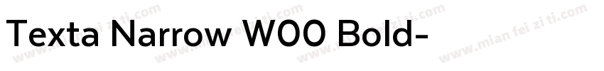 Texta Narrow W00 Bold字体转换